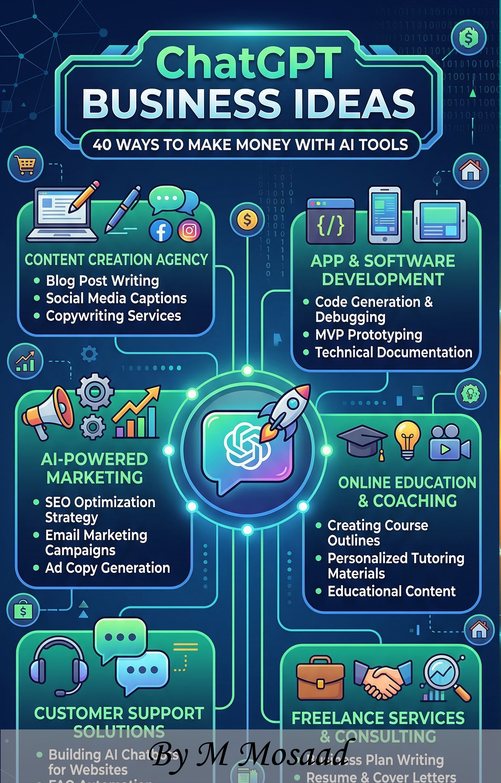 New Book Reveals 40 AI Business Ideas for Beginners — ChatGPT Business Ideas